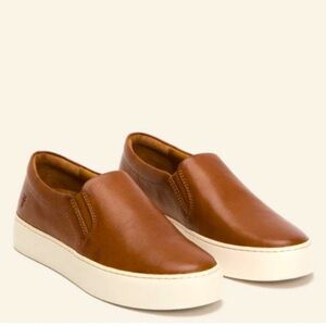 Frye Brown Leather Slip-On Shoes